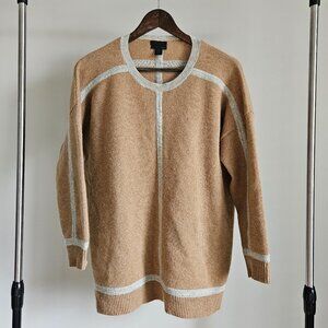 J Crew 100% Italian Cashmere Tunic Sweater - Size S - Tan